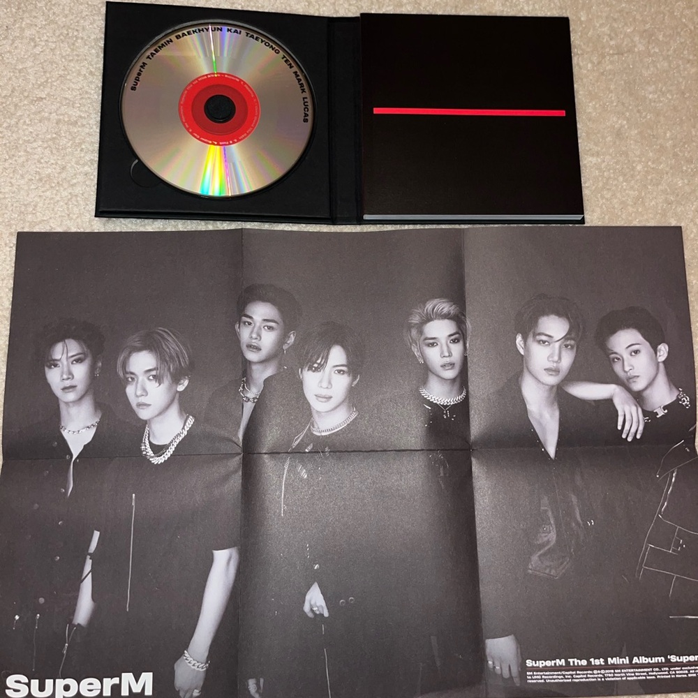 KPOP SuperM The 1st Mini Album 'SuperM' UNITED Ver. - CD+Photobook+Poster